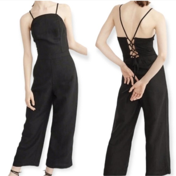 Abercrombie & Fitch Women's Black Jumpsuit | SIZE 6 US - Picture 1 of 16
